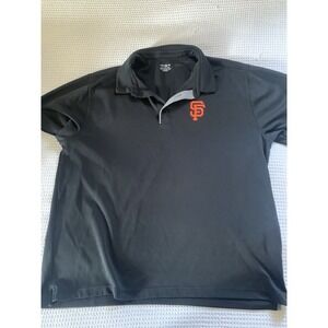 Adidas San Francisco Giants Performance Polo 2XL  Black